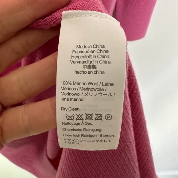 J.Crew Collared merino wool sweater-dress in Pink #BB375 size medium long sleeve - Picture 4 of 11